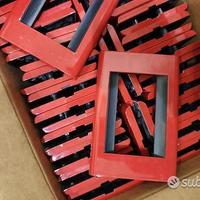 PLACCA METALLO BTICINO LIVING CLASSIC 3 POSTI ROSS