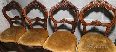 sedie in noce