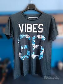Maglietta blu scuro vibes 66