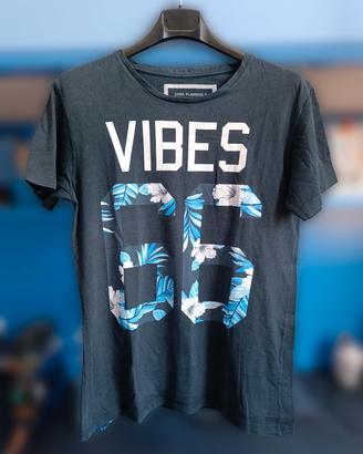 Maglietta blu scuro vibes 66