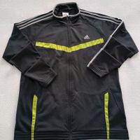 Felpa Adidas Grigio Giallo Fluo - Taglia XL Ottime