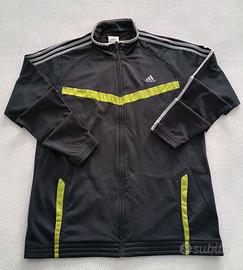 Felpa Adidas Grigio Giallo Fluo - Taglia XL Ottime