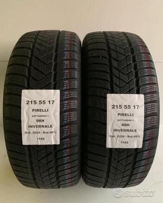 2 gomme 215 55 17 pirelli a1192