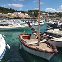 Gozzo Salentino in legno a motore e vela latina