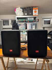 2 casse Lem+amplificatore mixer