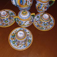 Servizio da caffe' in maiolica di Deruta