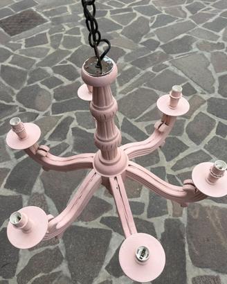 Lampadario in legno