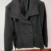 Mini cappotto in pannetto nero