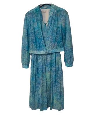 Abito vintage tuchese blu 