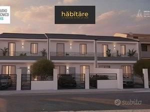 Villetta a schiera nuova trilocale con studio