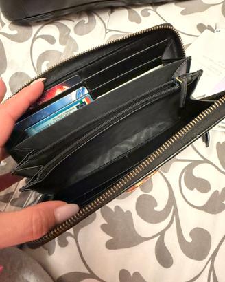 Portafoglio Gucci Marmont nero trapuntato