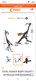 Total Power Body Crunch - Attrezzo per Addominali