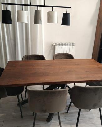 Tavolo rovere e sedie