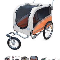 rimorchio per cani da bicicletta