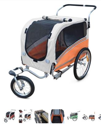 rimorchio per cani da bicicletta