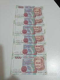 lire 1000di carta 
