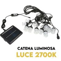 Catena Luminosa Esterno 12 lampadine 12 mt