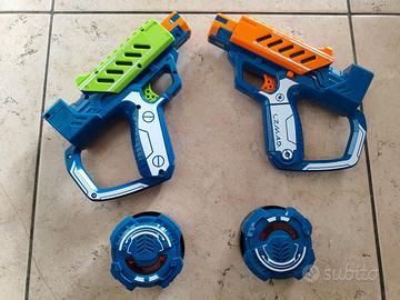 Lasergame pistole elettroniche nerf per 2 giocator