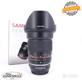 Samyang 16 f/2 ED AS UMC CS (Olympus) Usato (E448)