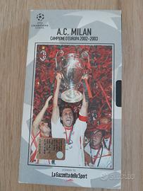 VHS originale AC Milan campione d'Europa 2003