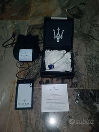 Collana Maserati argento NUOVA