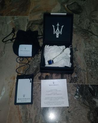 Collana Maserati argento NUOVA