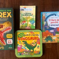 4 Libri dinosauri e gioco