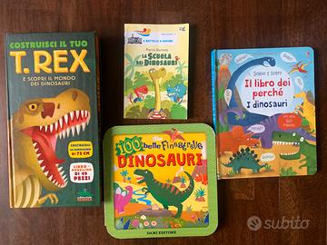 4 Libri dinosauri e gioco