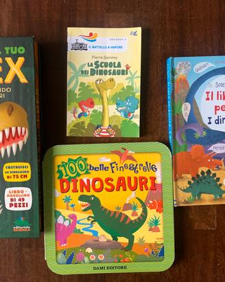 4 Libri dinosauri e gioco