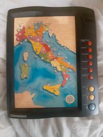 Gioco Clementoni Geointeractive Italia con mappa
