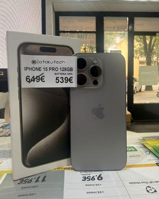 IPHONE 15 PRO 128GB TITANIO NATURALE SUPER PROMO