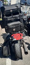 borsa cuoio da viaggio per harley o custom