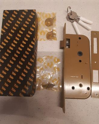 Serratura Yale 560 50 mm Acciaio Beige/oro Nuova