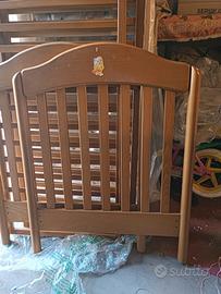 Lettino Pali sponde 132cm+estensione letto 152cm