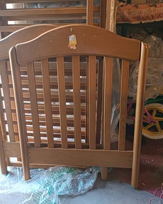 Lettino Pali sponde 132cm+estensione letto 152cm