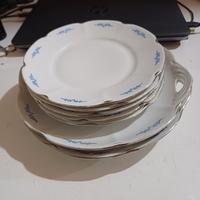 set piatti filo platino