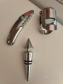 Set vino inox 