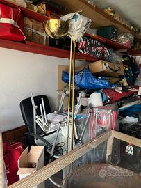 Lampade piantane Vintage in ottone