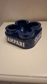 posacenere Campari Soda blu MAI USATO