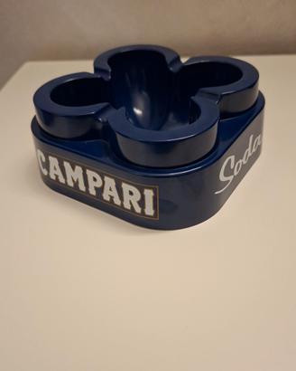 posacenere Campari Soda blu MAI USATO