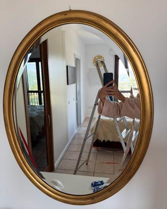 Specchio oro effetto anticato