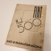 Libretto uso Fiat 500 B Topolino