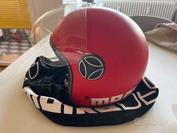 Casco Jet Baby Momo Design rosso opaco