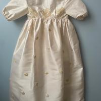 Vestito battesimo in pura seta