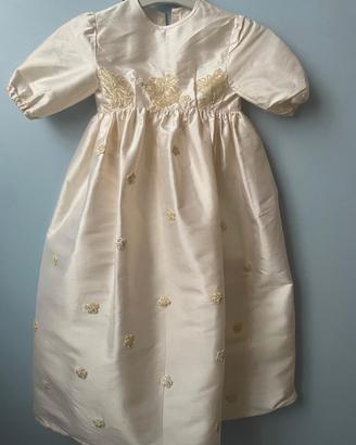Vestito battesimo in pura seta