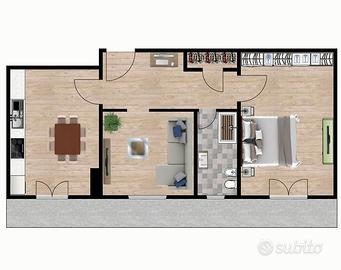 TUSCOLANA - 70 mq- con BALCONE