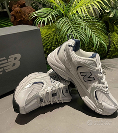New Balance 530 White Silver Navy 38