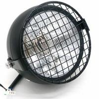 Faro anteriore cafe racer griglia old style bobber