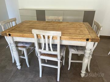 Tavolo legno arte povera