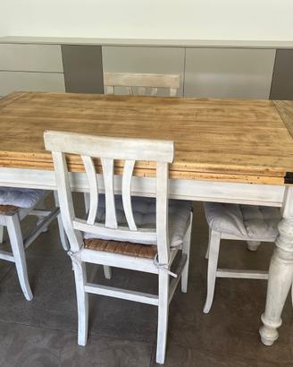 Tavolo legno arte povera